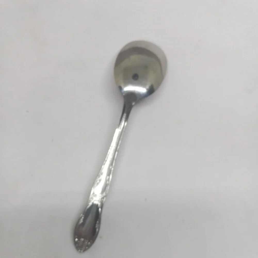 Oneida / WM A Rogers Fenway Stainless Steel Sugar Spoon-Floral-Glossy-Daydream